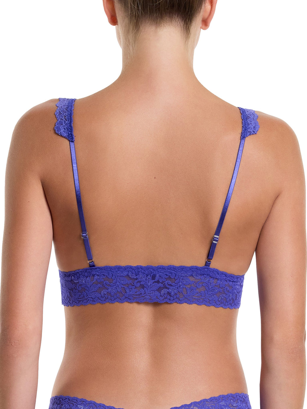 Signature Lace Crossover Bralette  Violets Are Blue