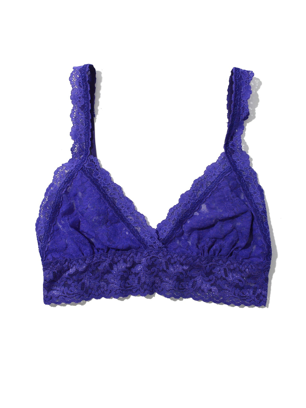 Signature Lace Crossover Bralette  Violets Are Blue