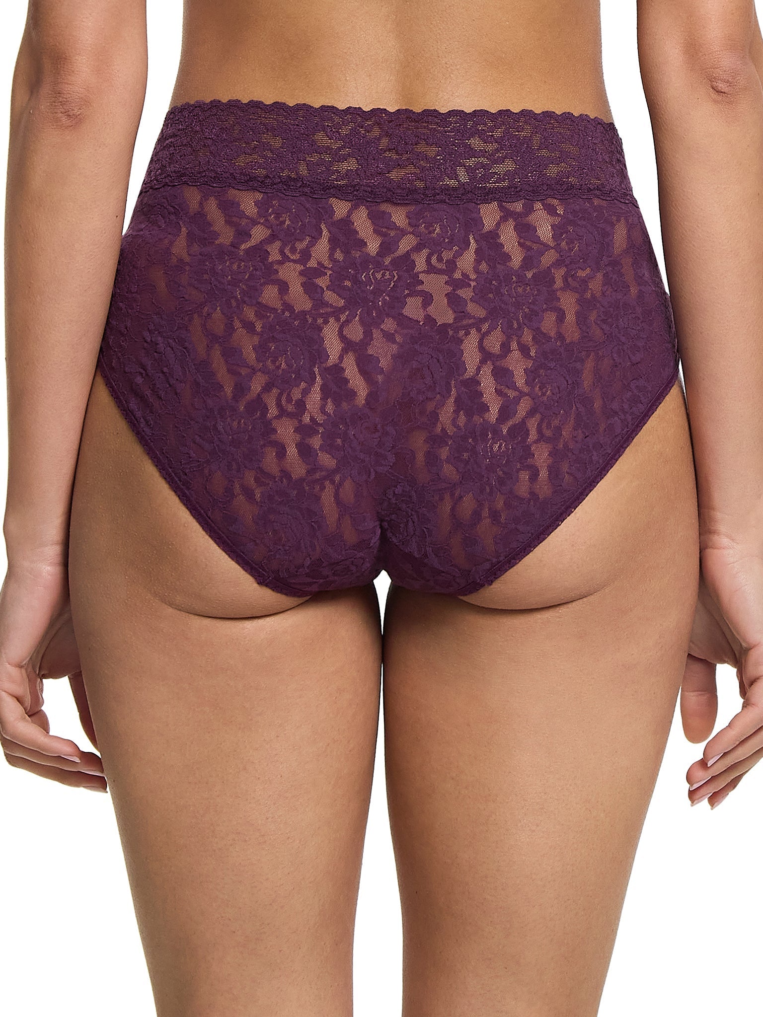 Signature Lace French Brief Stone Fruit Purple Sale