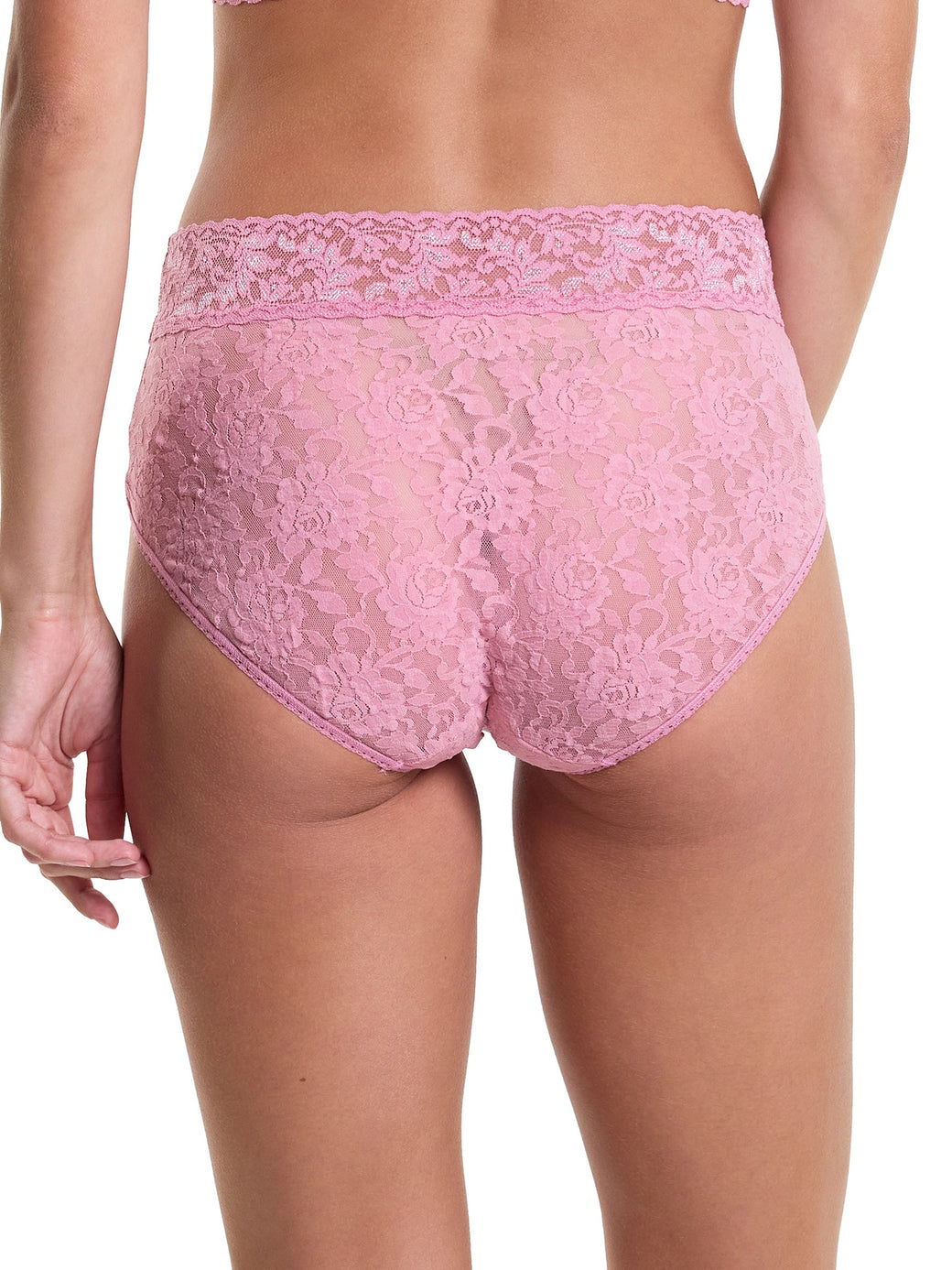 Signature Lace French Brief Tea Cake Pink