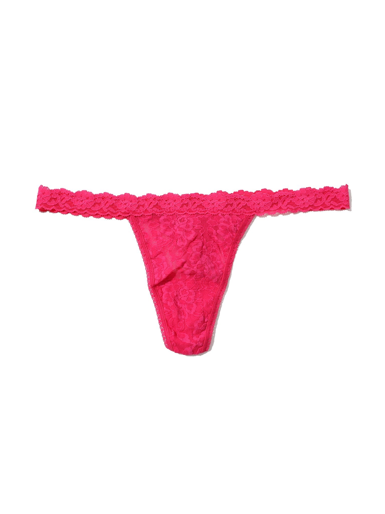 Signature Lace G-String Morning Glory Pink Sale