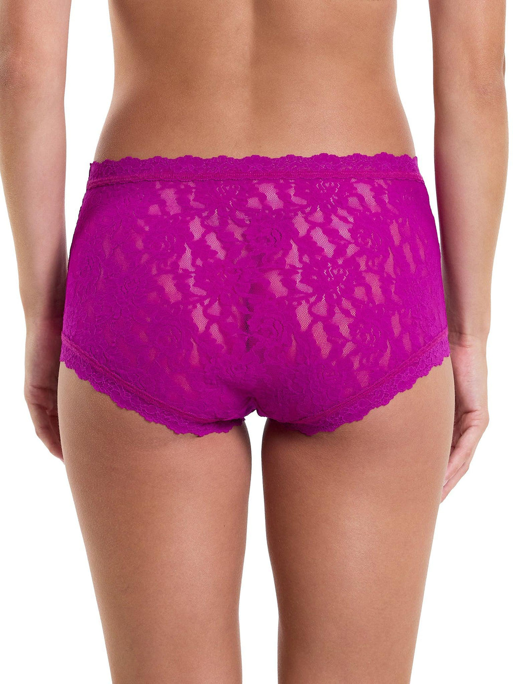 Signature Lace High Rise Boyshort Countess Pink