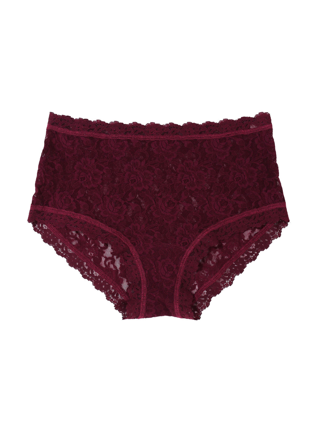 Signature Lace High Rise Boyshort Dried Cherry Red Sale | Hanky Panky