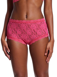 Signature Lace High Rise Boyshort Morning Glory Pink Sale