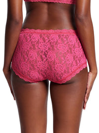 Signature Lace High Rise Boyshort Morning Glory Pink Sale