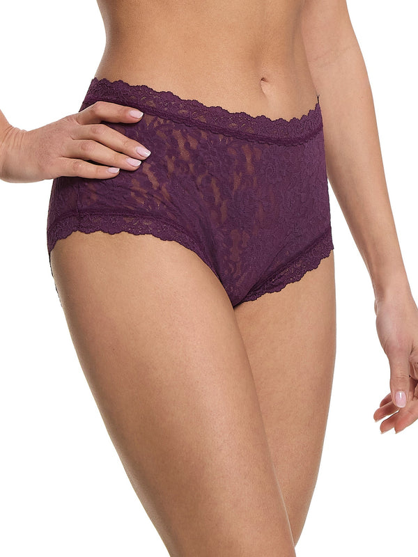 Signature Lace High Rise Boyshort Stone Fruit Purple Sale