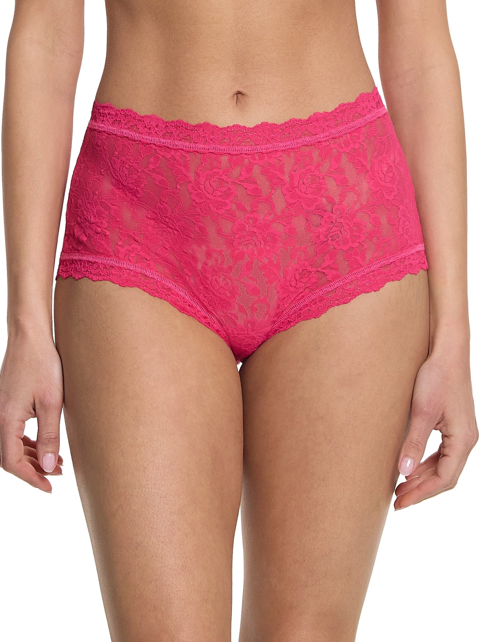 Signature Lace High Rise Boyshort Sweet Tart Pink Sale