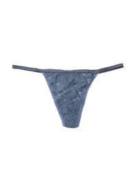 Signature Lace High Rise G-String Tour Guide Blue Sale