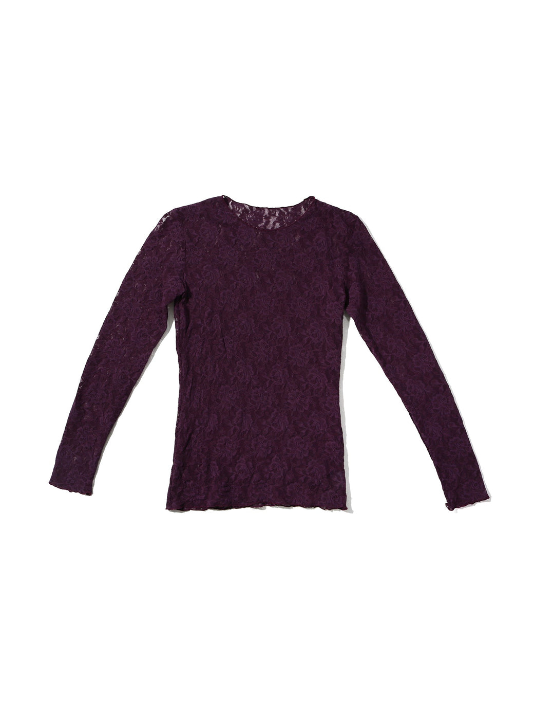 Signature Lace Long Sleeve Top Stone Fruit Purple Sale