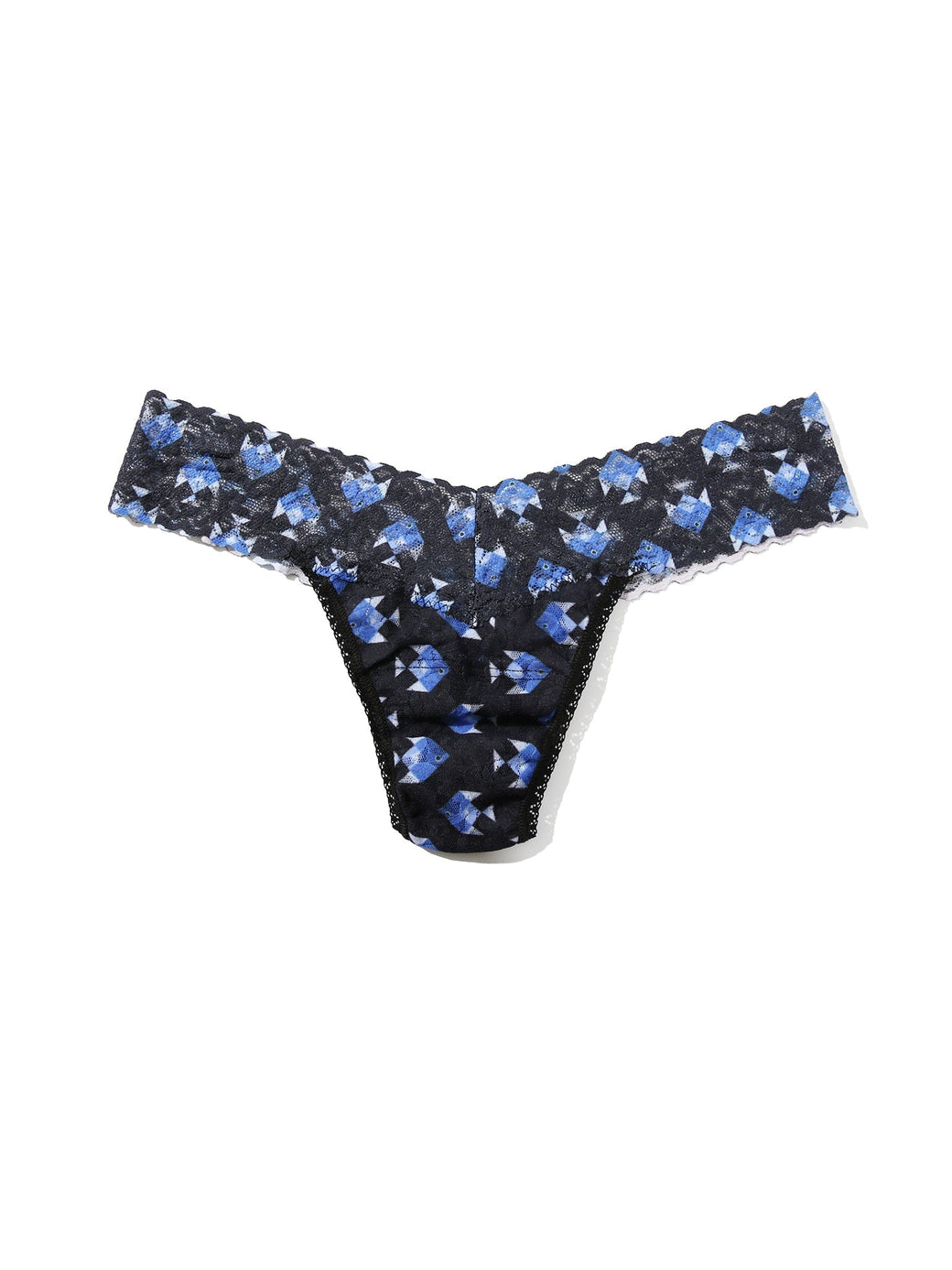 Signature Lace Low Rise Printed Thong And Saxx Drop Temp Cooling Cotton Boxer Brief Aquatic Check