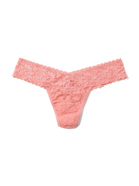 Signature Lace Low Rise Thong Ballet Pink