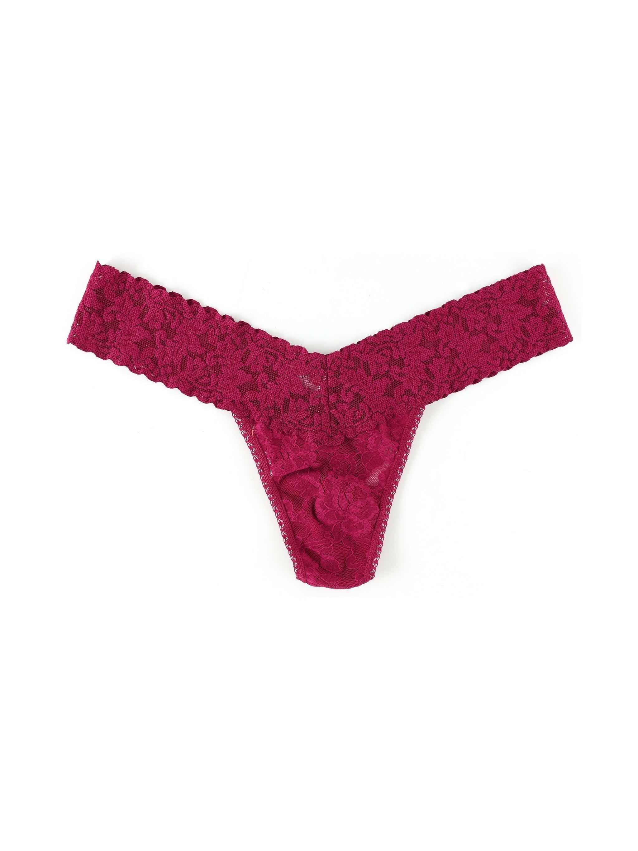 Tropical Trim Thong Panty in Red Bandana  Lace thong panties, Bandana  lace, Red bandana