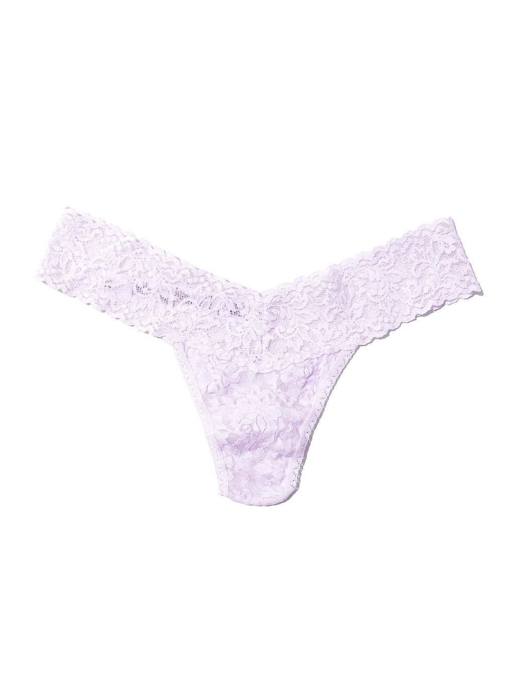 Signature Lace Low Rise Thong Lovely Lilac