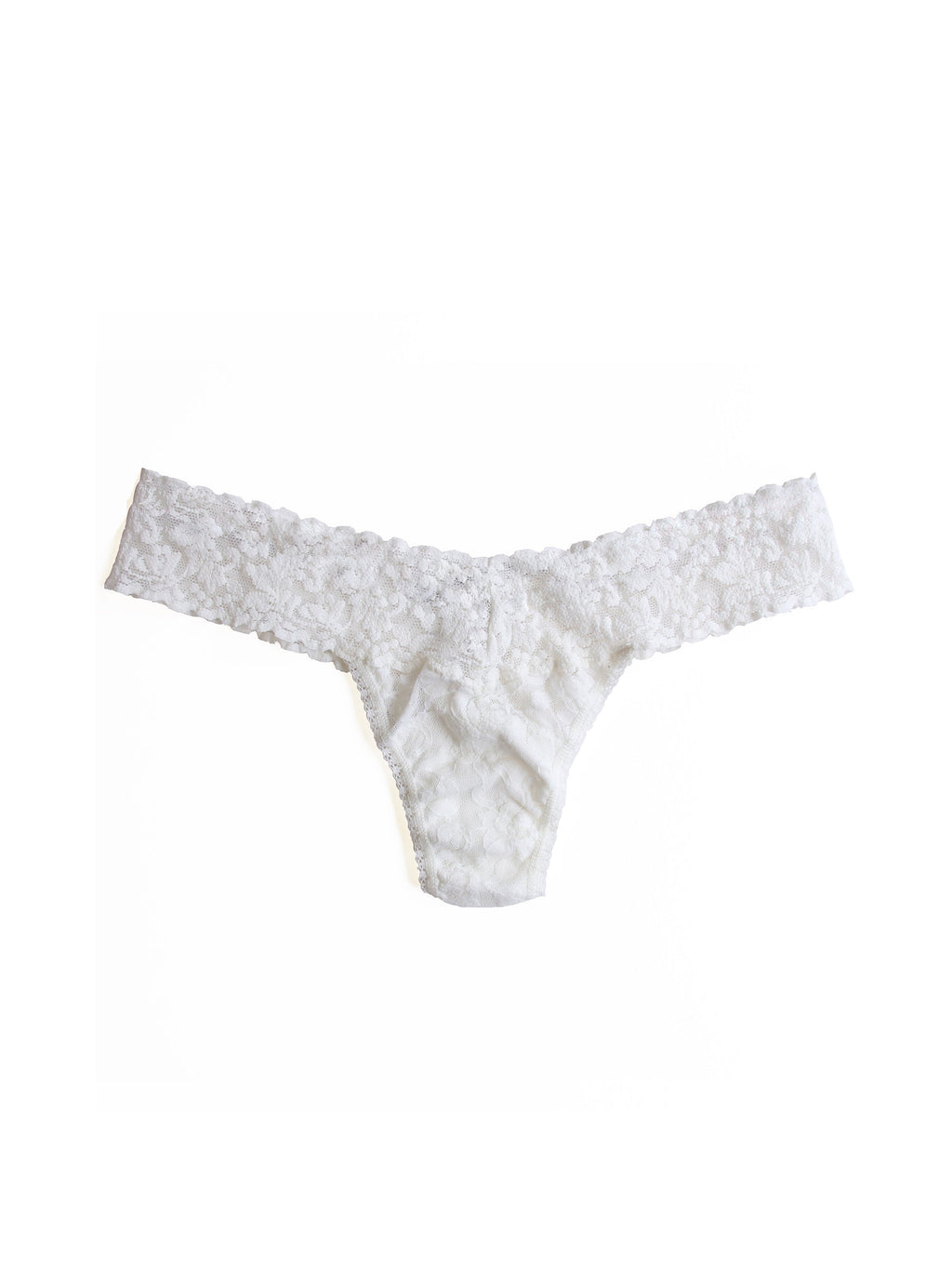 Signature Lace Low Rise Thong Marshmallow | Hanky Panky