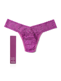 Signature Lace Low Rise Thong | PANTONE 18-3224 Radiant Orchid