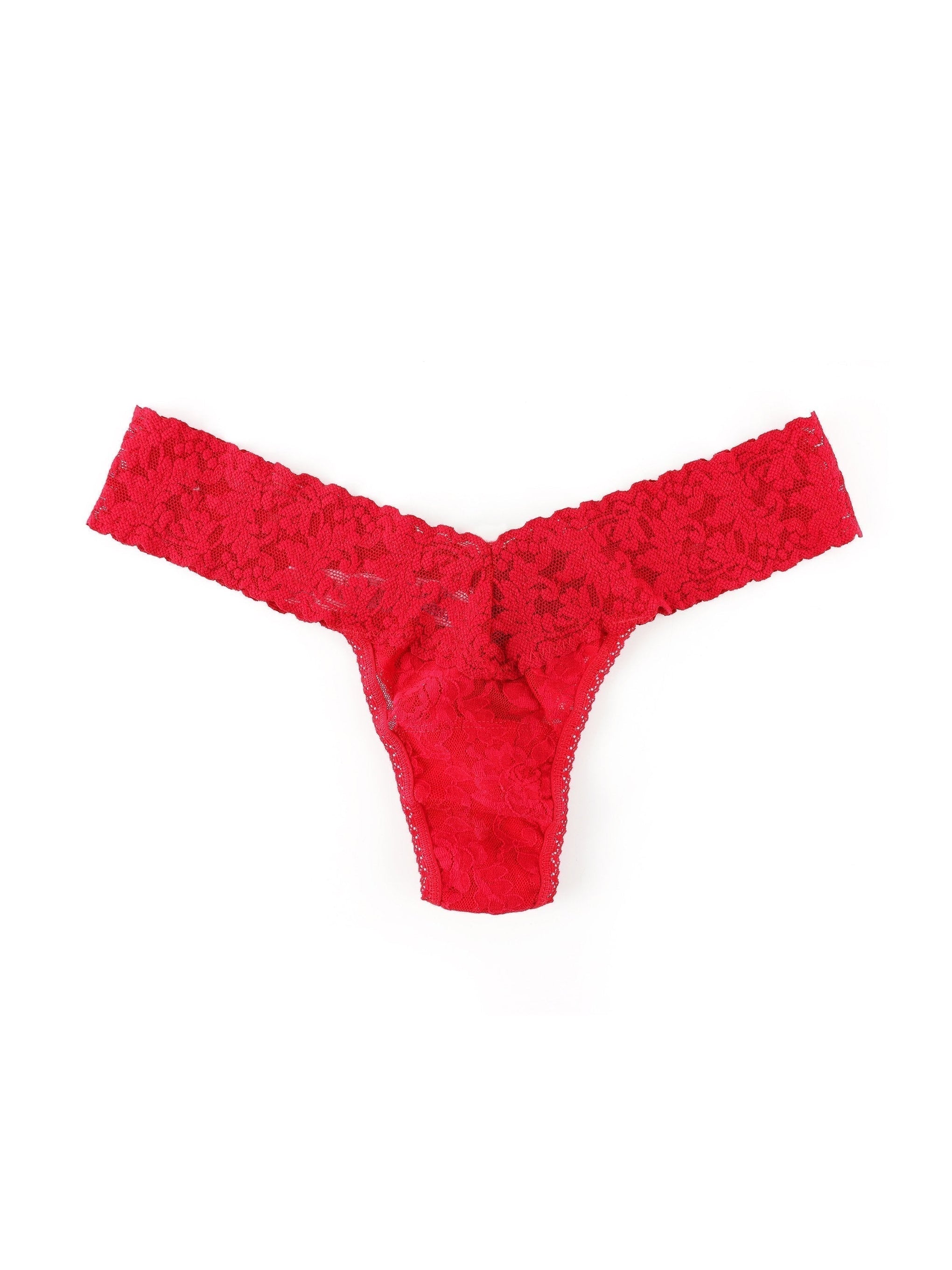 HANKY PANKY Signature set of three low-rise stretch-lace thongs