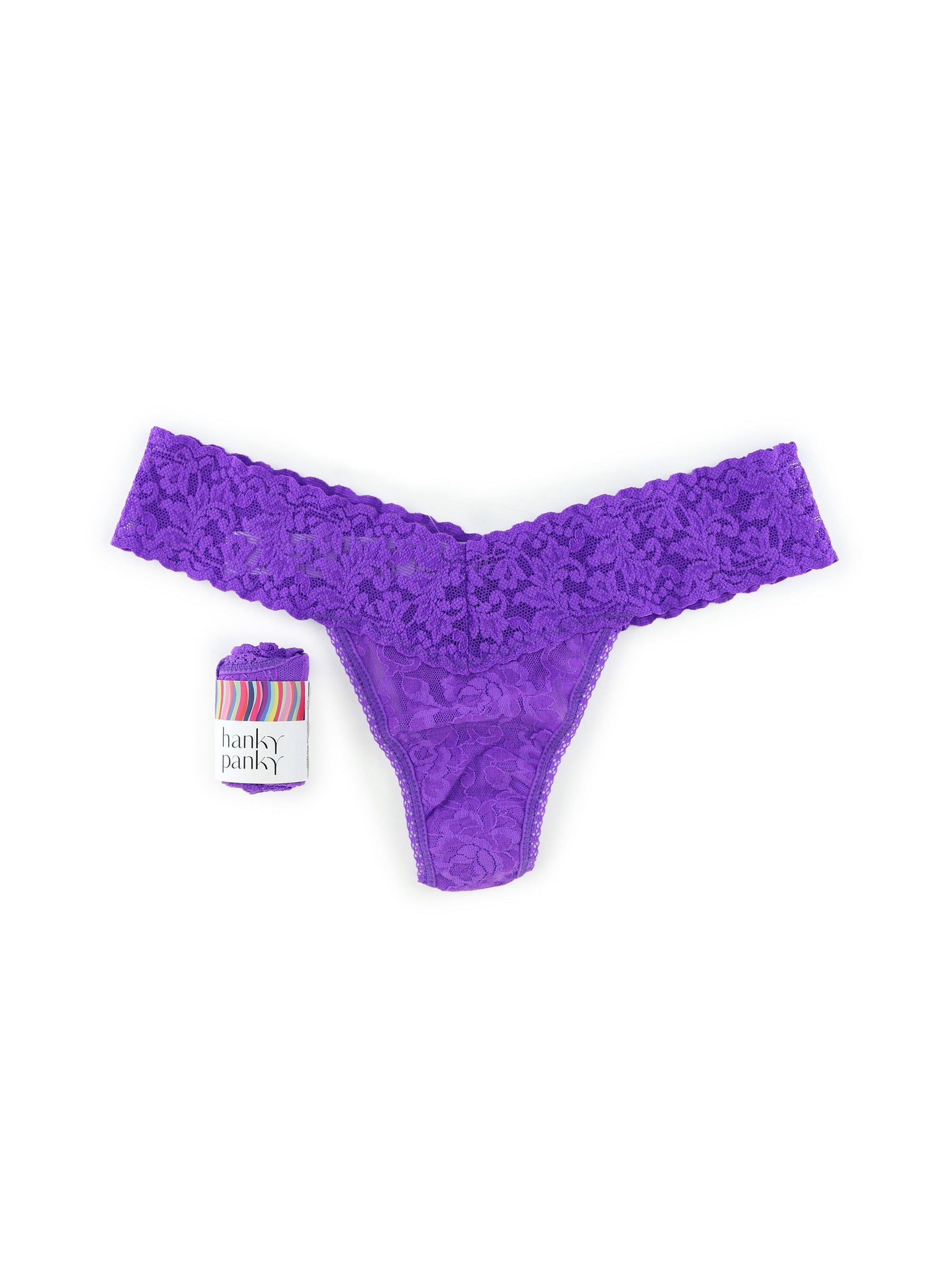 The Sophia Thong - Deep Violet  Lace Panty, Thong in New York