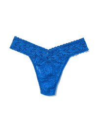 Signature Lace Original Rise Thong Across The Pond Blue