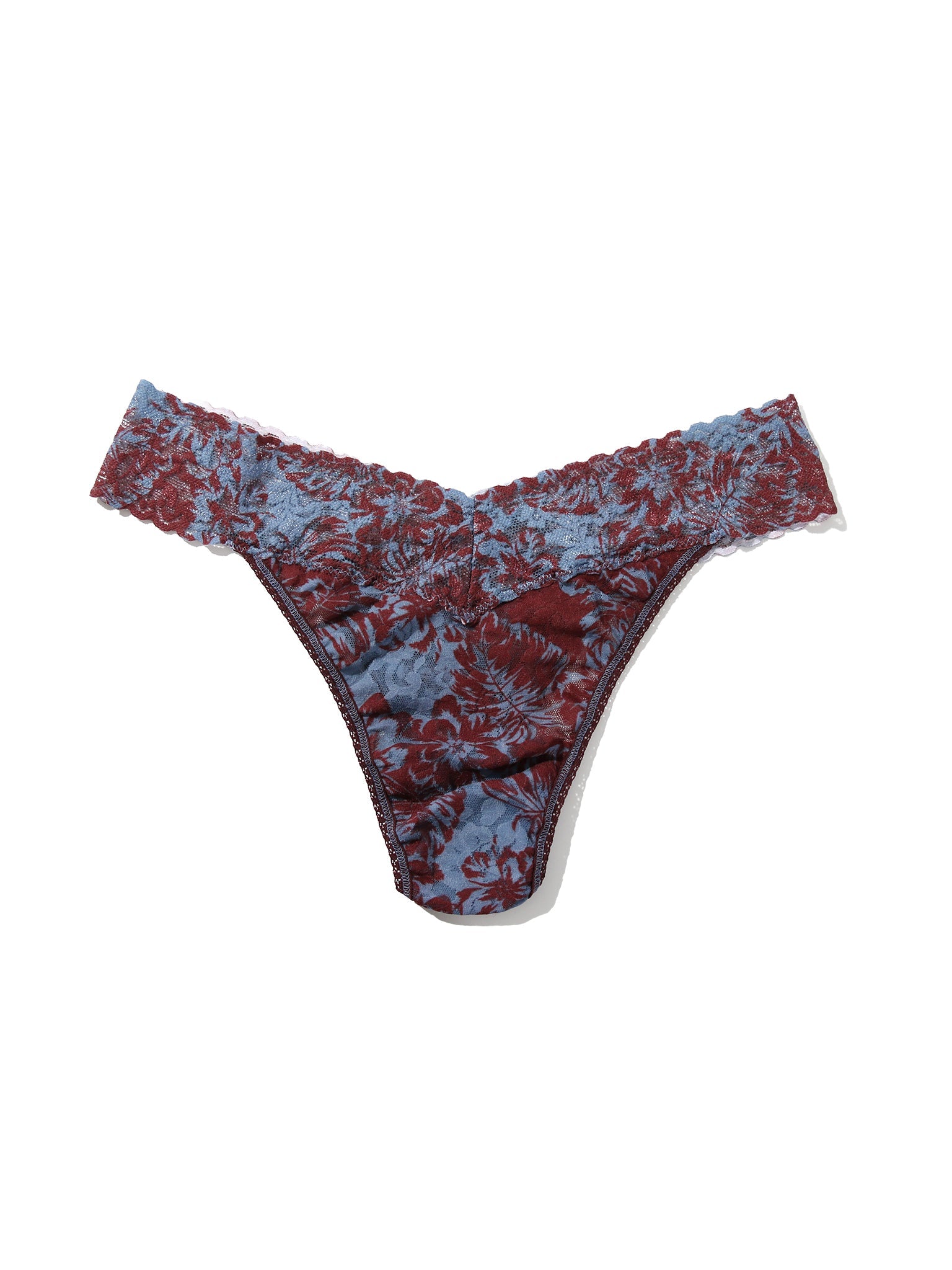 Signature Lace Original Rise Thong And Saxx Super Soft Vibe Boxer Brief Shadow Tropics