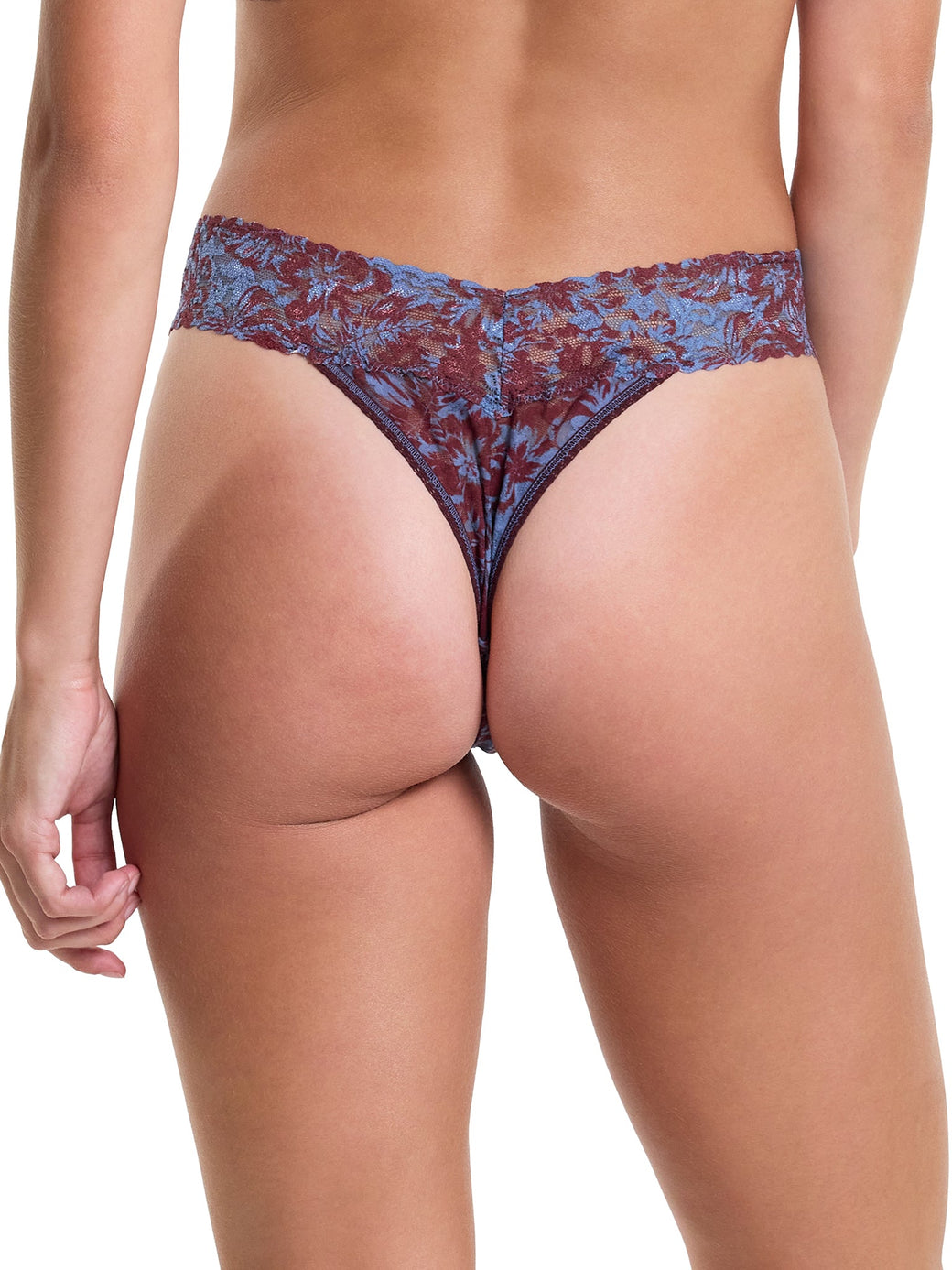 Signature Lace Original Rise Thong And Saxx Super Soft Vibe Boxer Brief Shadow Tropics