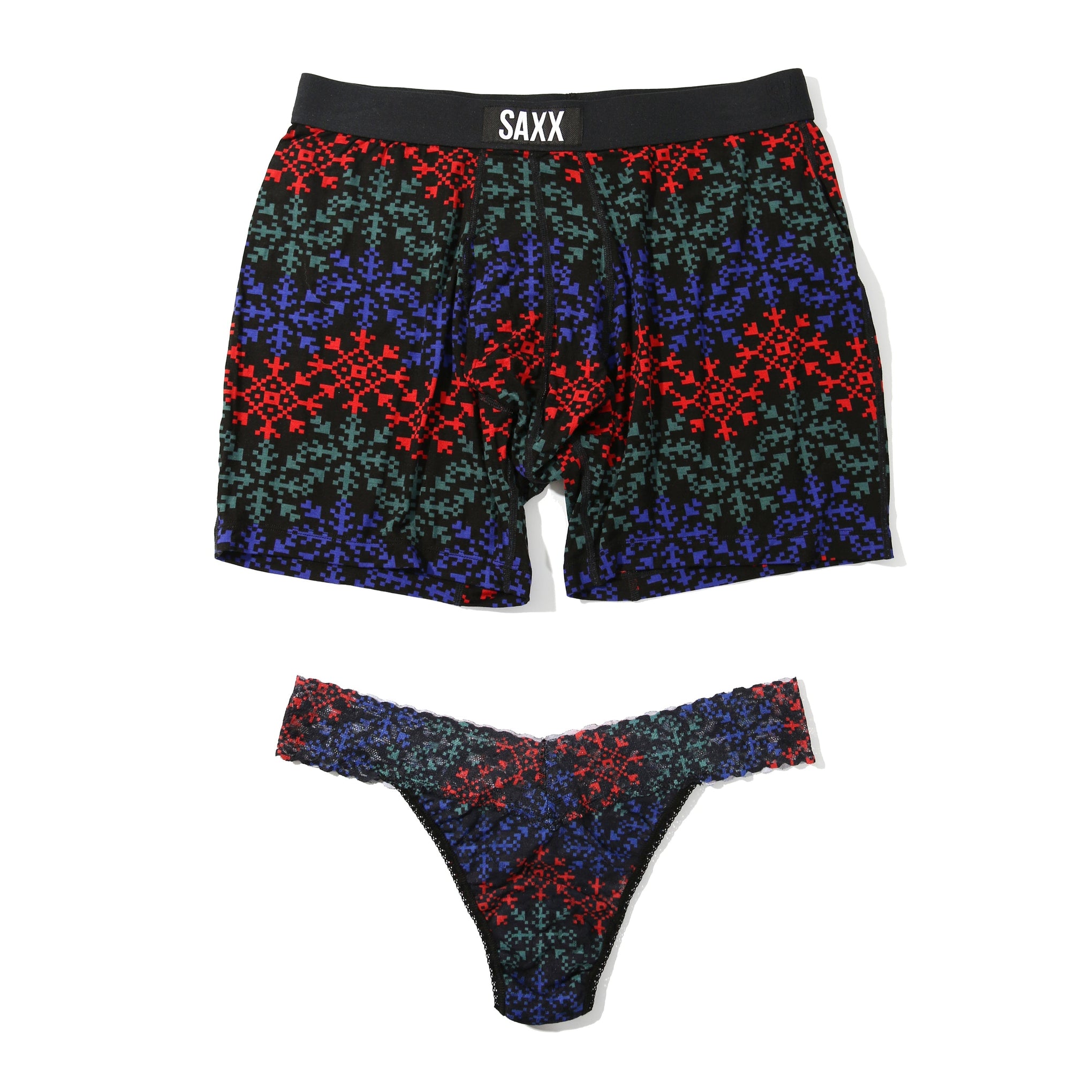 Signature Lace Original Rise Thong And Saxx Ultra Boxer Brief