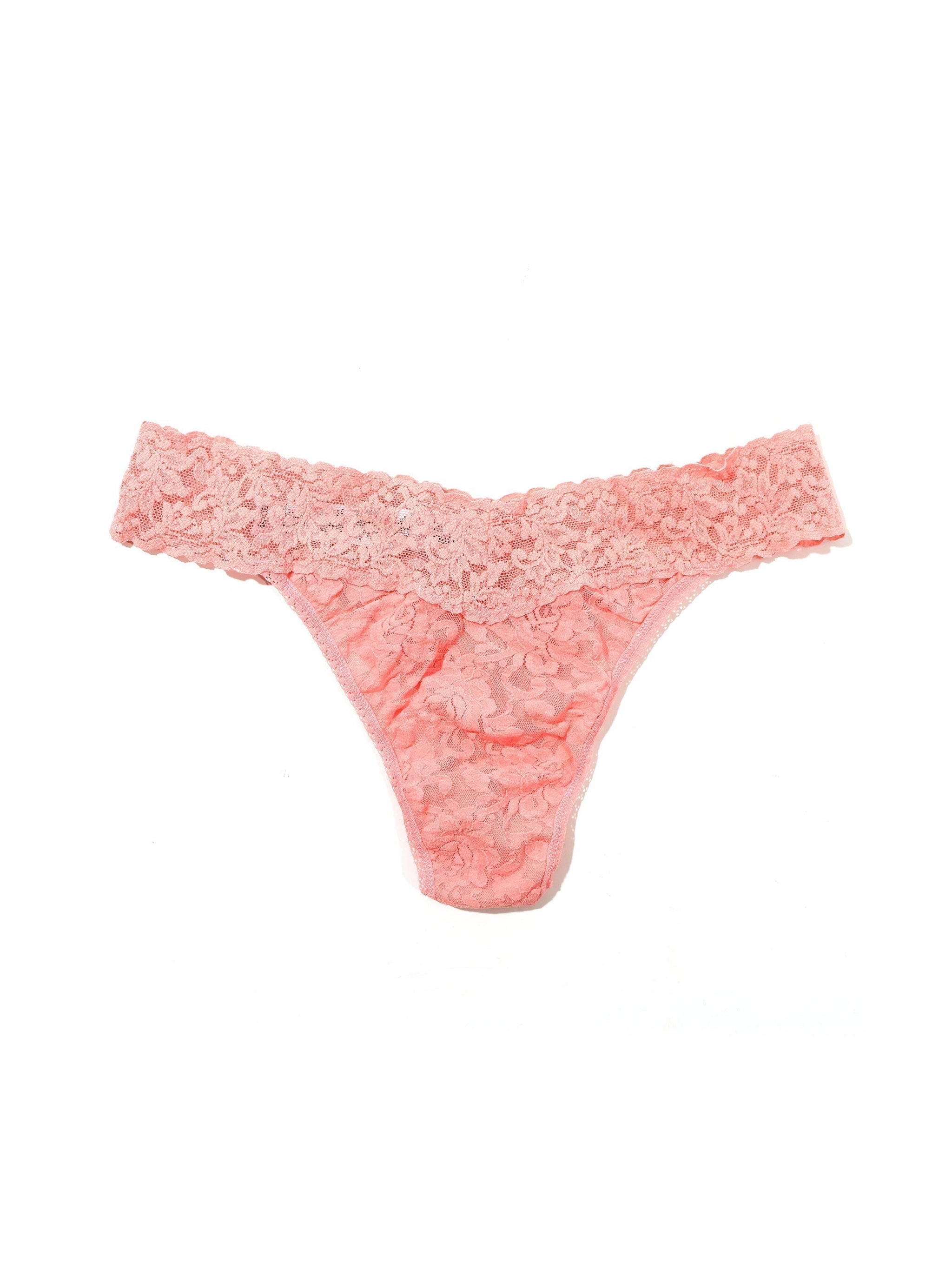 Signature Lace Original Rise Thong Ballet Pink Sale