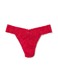 Signature Lace Original Rise Thong Beet Juice Red