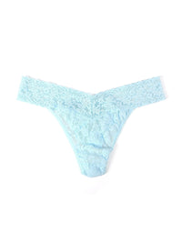 Signature Lace Original Rise Thong Celeste Blue