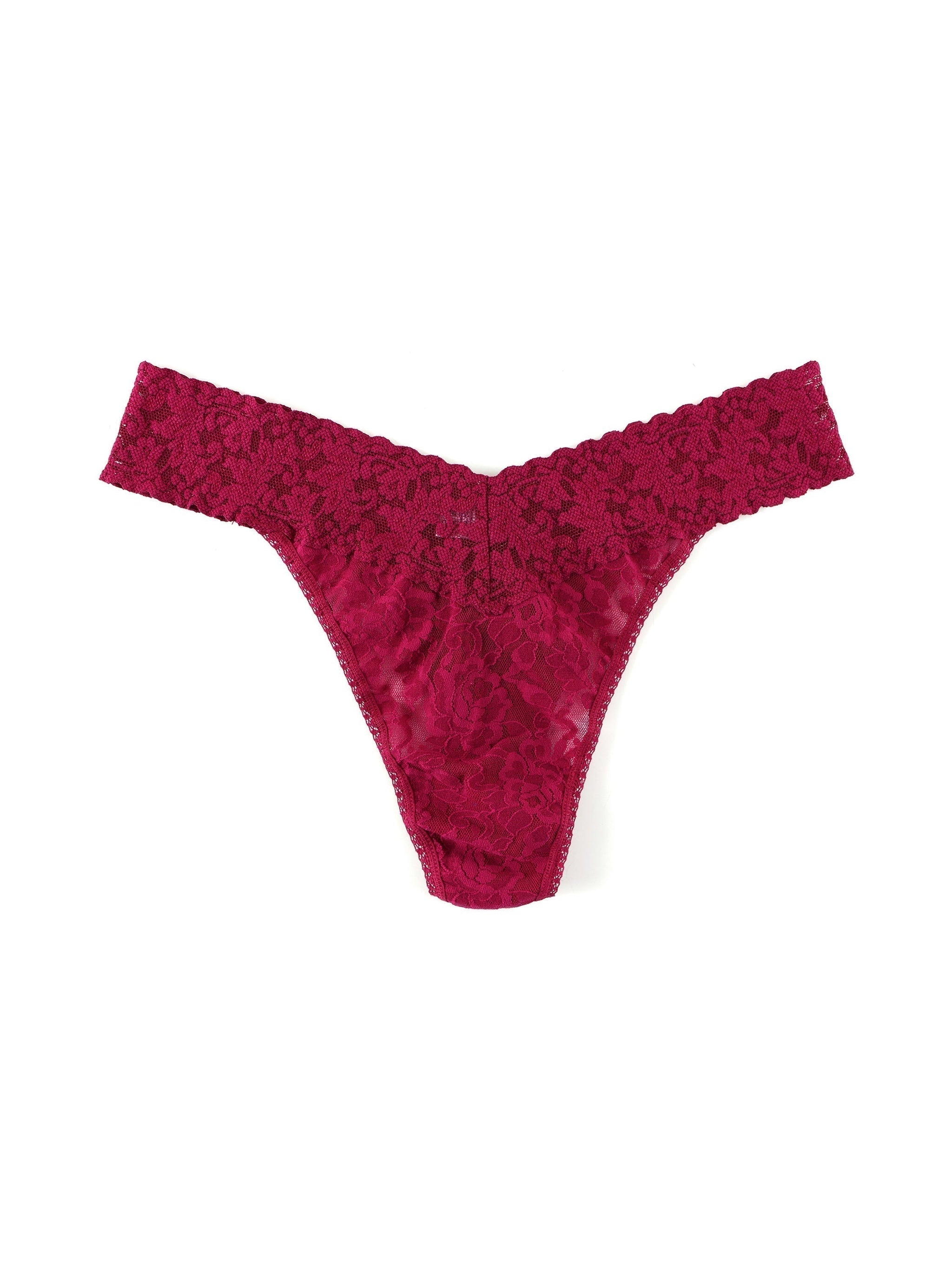 Cotton Thong Panty - Candy red