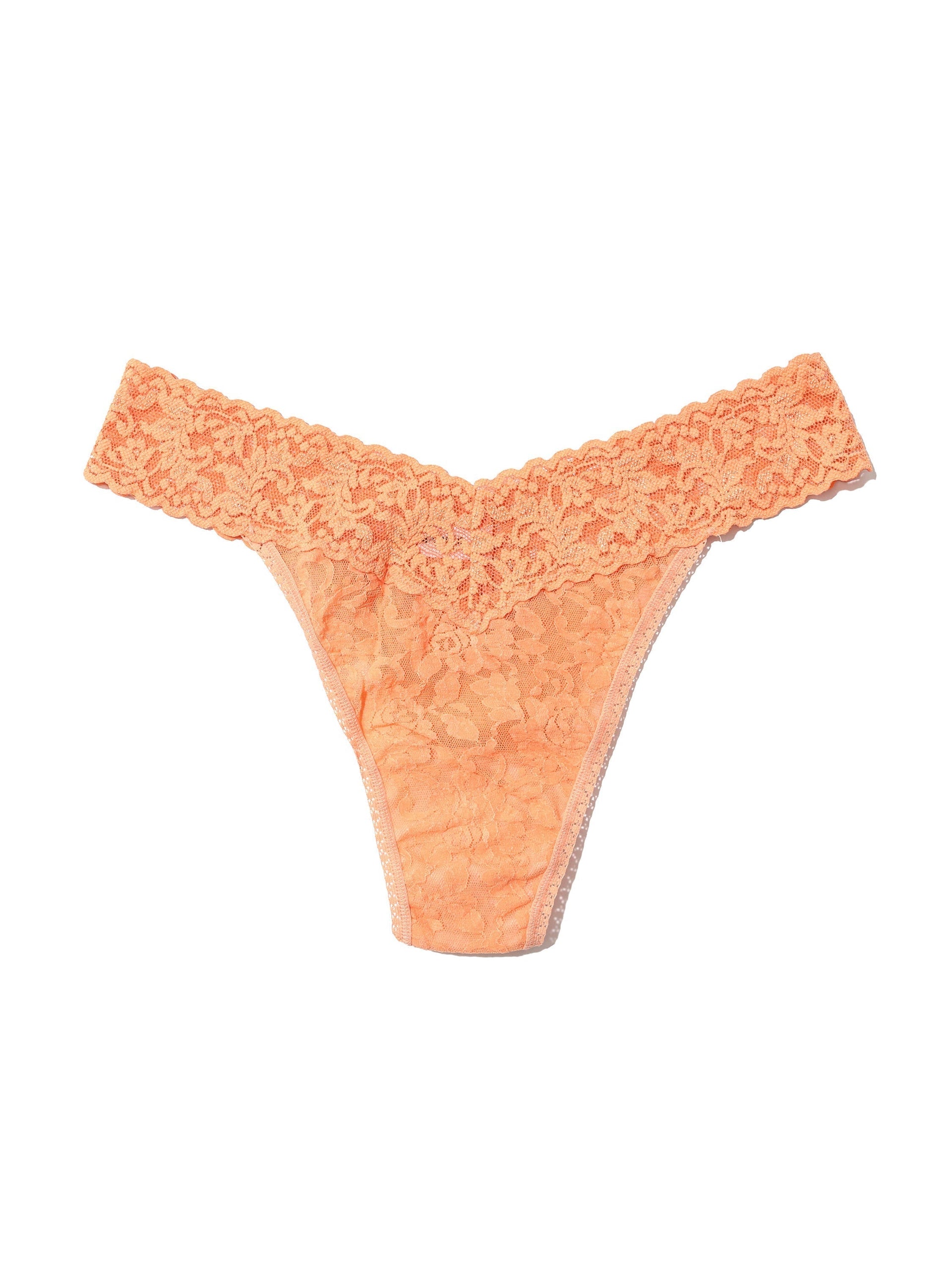 Signature Lace Original Rise Thong Florence Orange | Hanky Panky