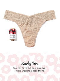 Signature Lace Original Rise Thong Fortune Cookie Chai