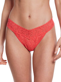 Signature Lace Original Rise Thong Hibiscus Bloom Pink