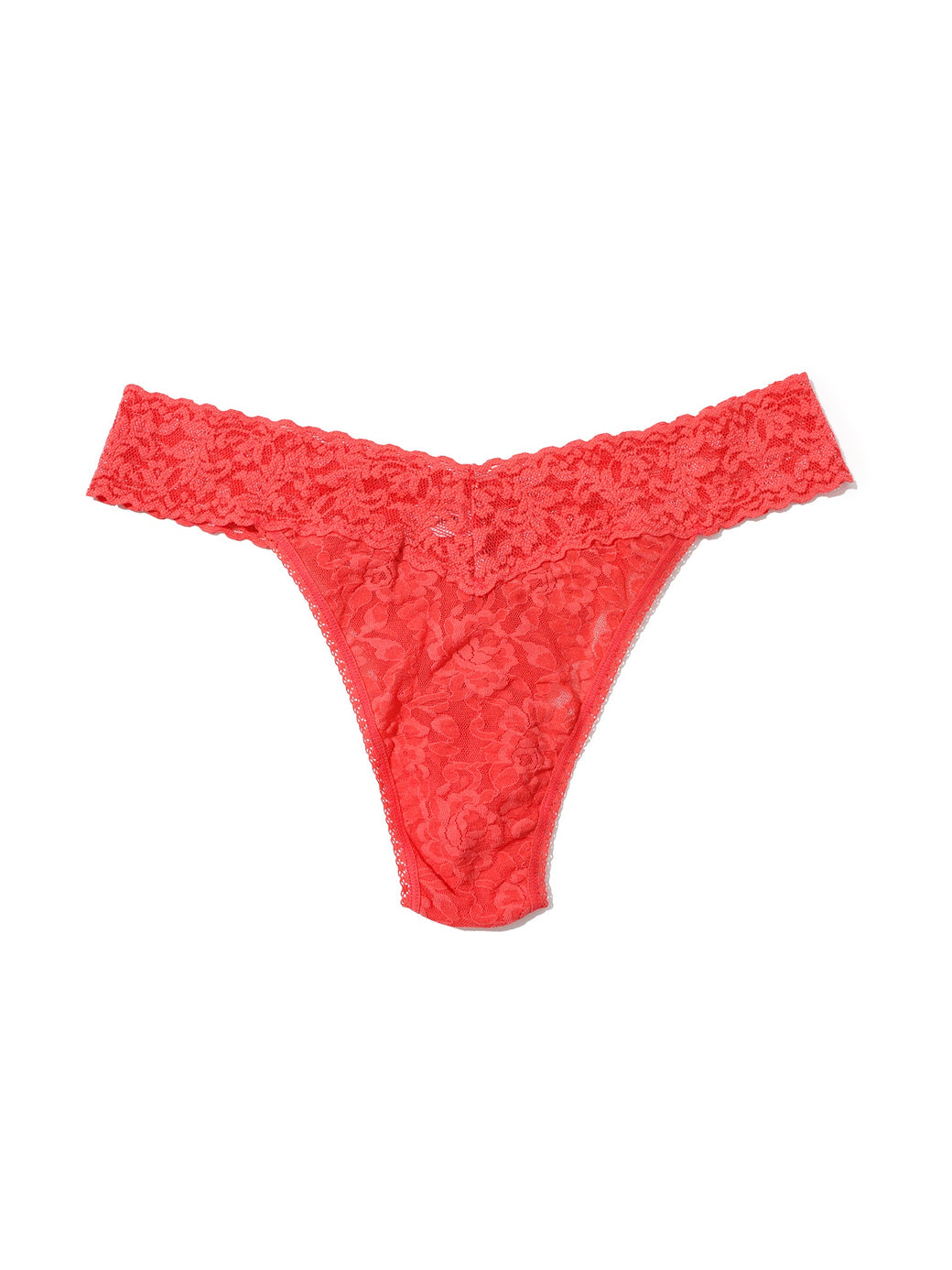 Signature Lace Original Rise Thong Hibiscus Bloom Pink