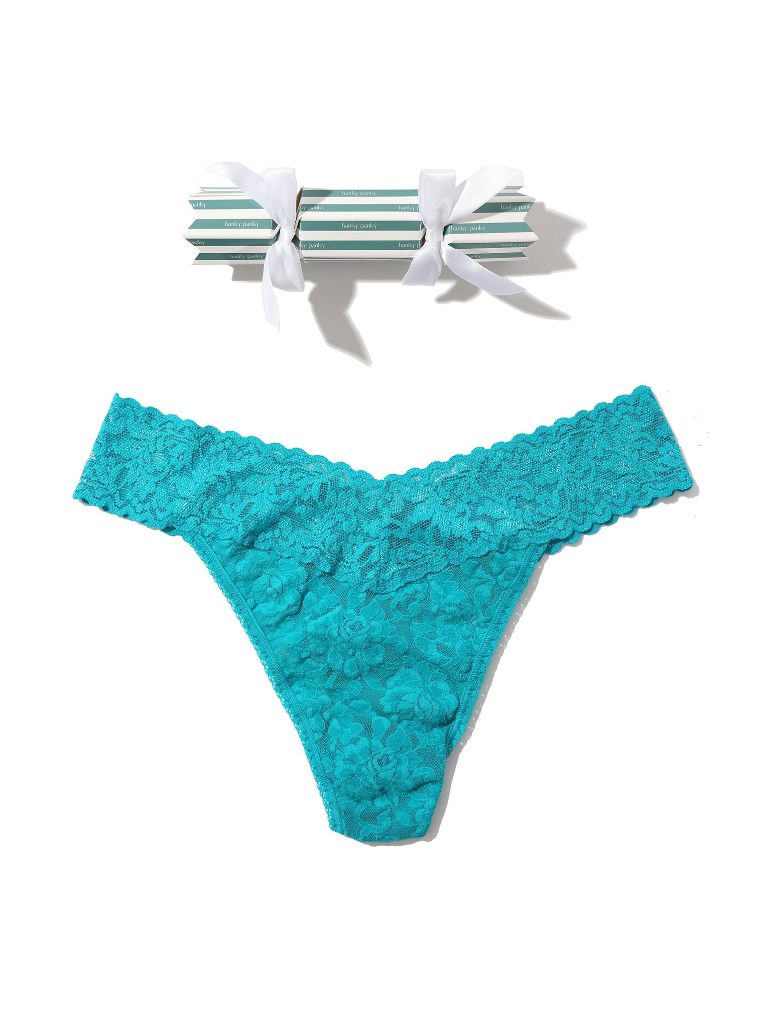 Signature Lace Original Rise Thong Holiday Cracker Seabreeze