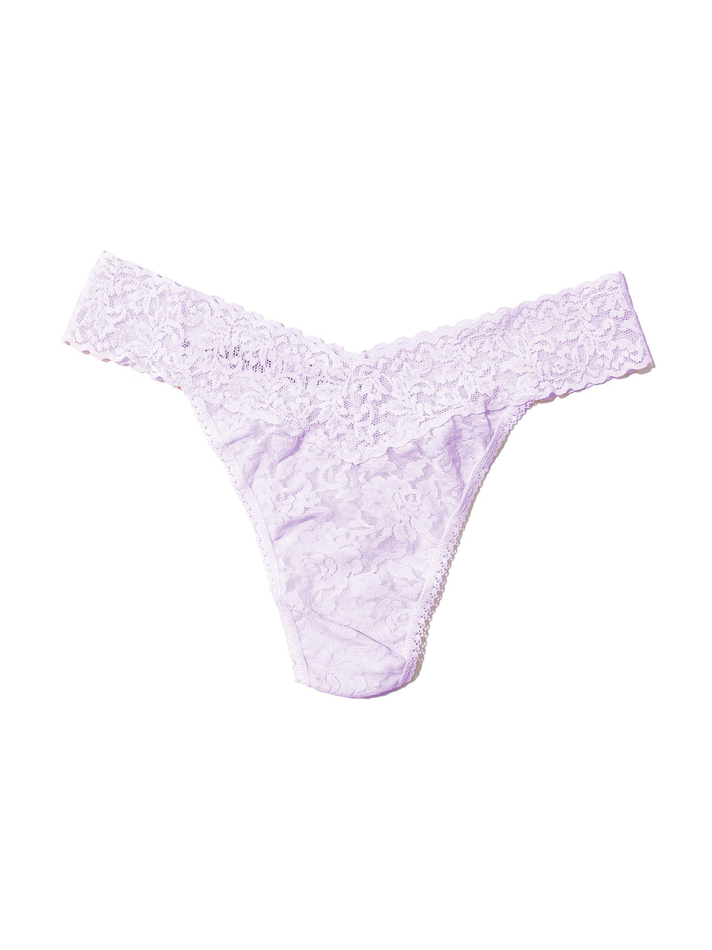 Signature Lace Original Rise Thong Lovely Lilac