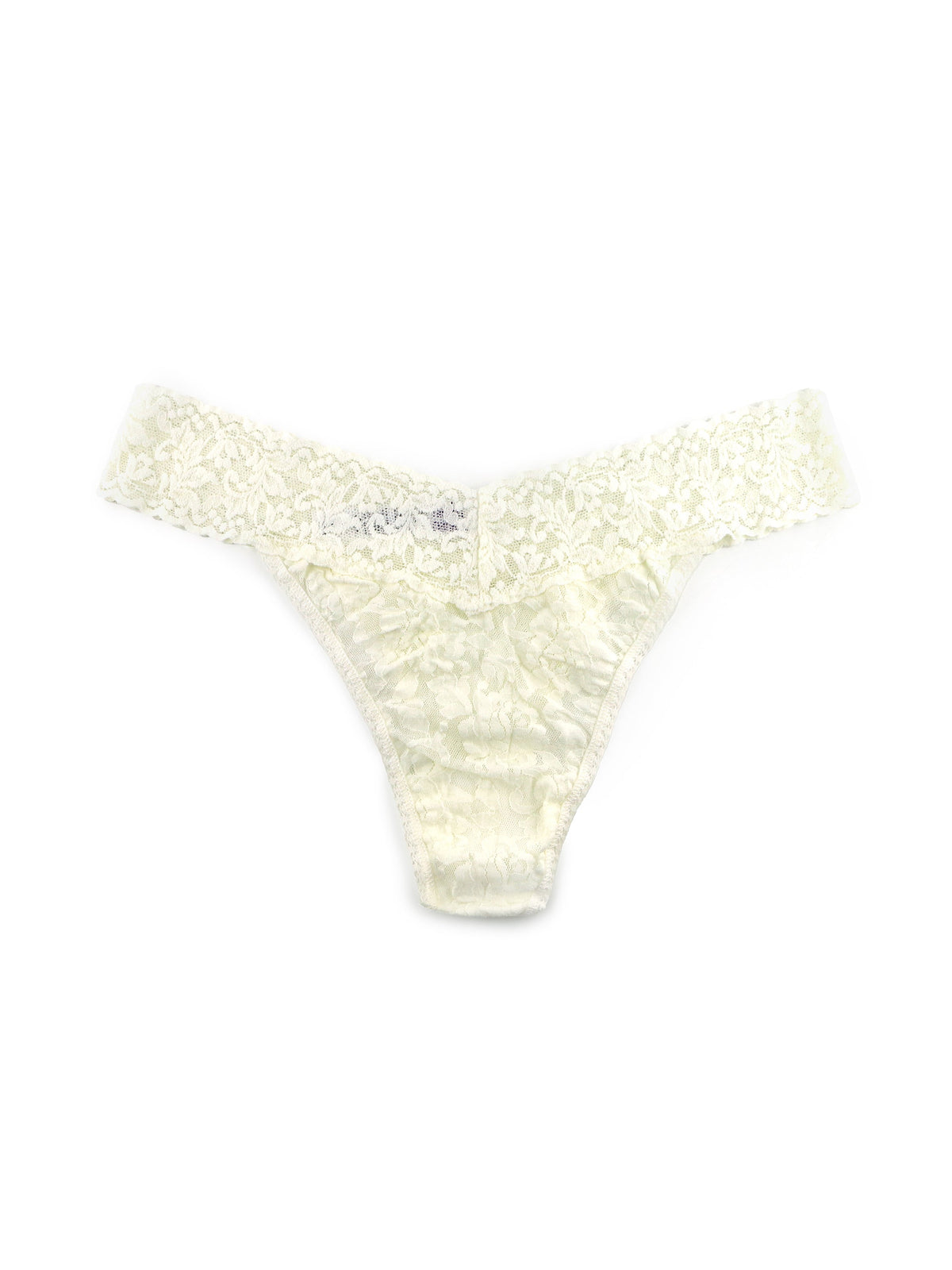 Signature Lace Original Rise Thong Marshmallow | Hanky Panky