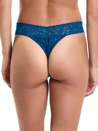 Signature Lace Original Rise Thong North Pole Green