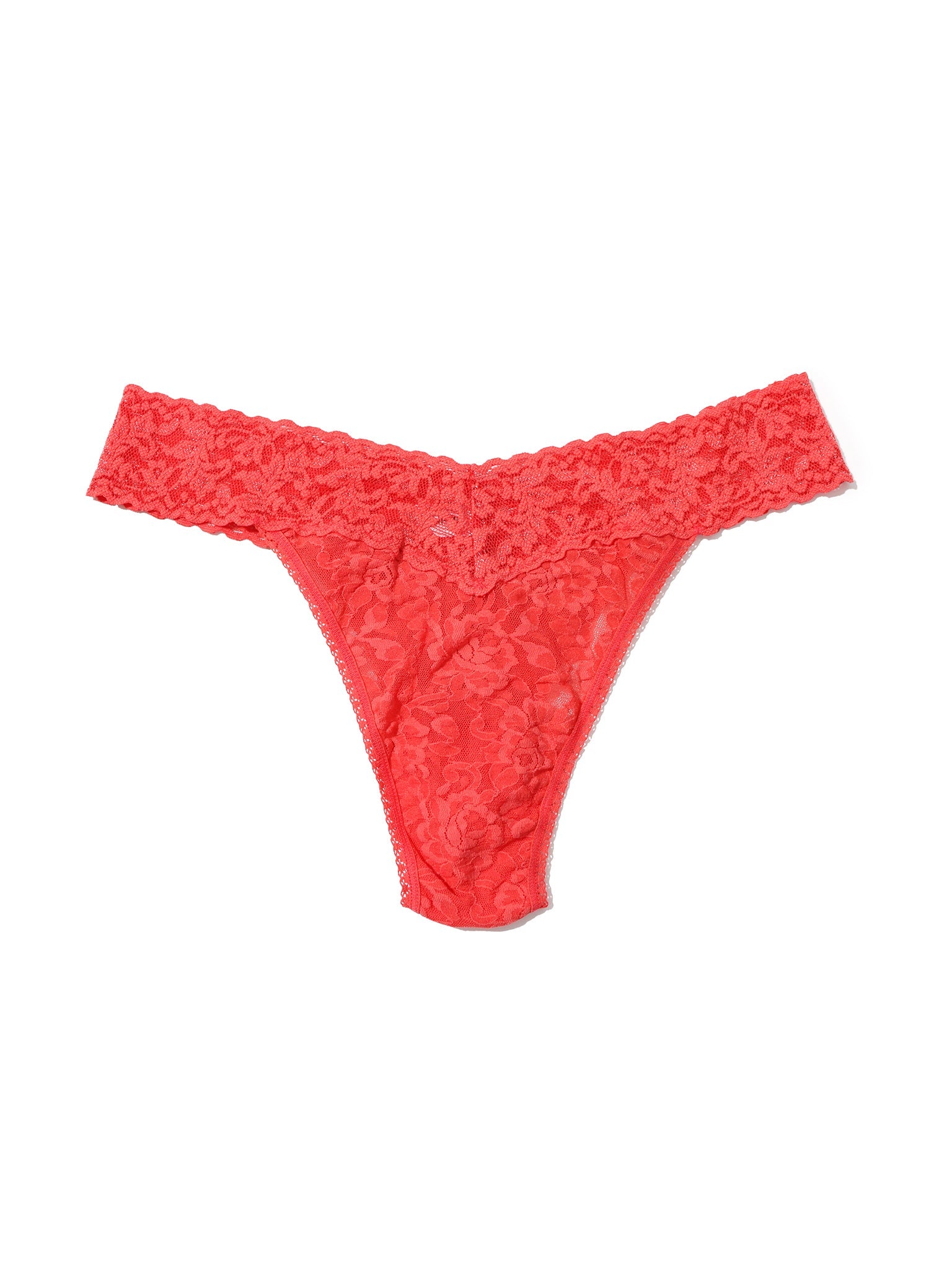 Signature Lace Original Rise Thong Rose Hibiscus Bloom