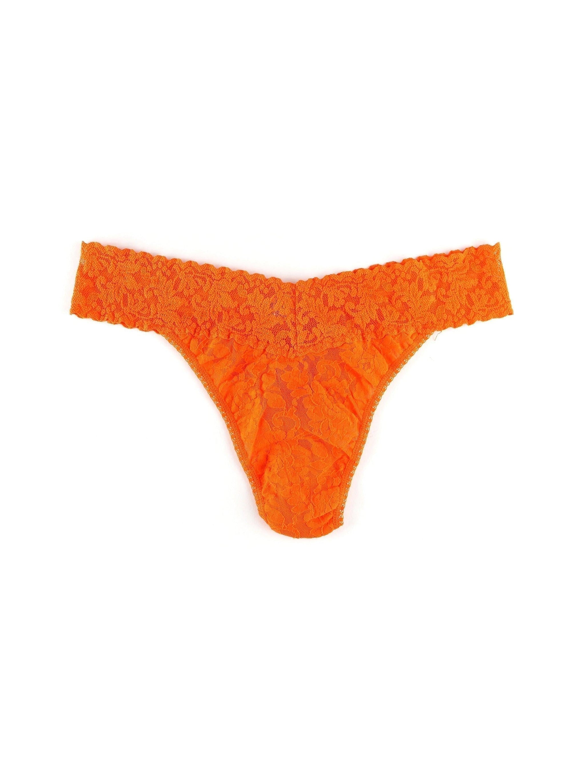 Nylon, Lace Solid Orange Color Thong Panty at Rs 70/piece in Surat