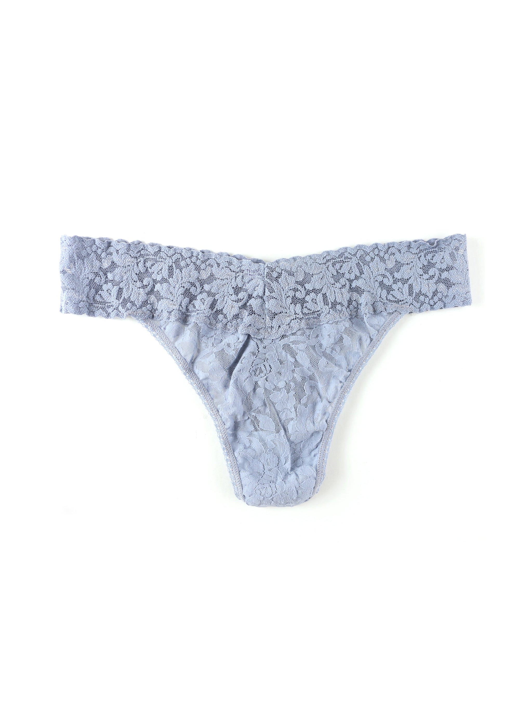 Signature Lace Original Rise Thong Shining Armor Grey Sale