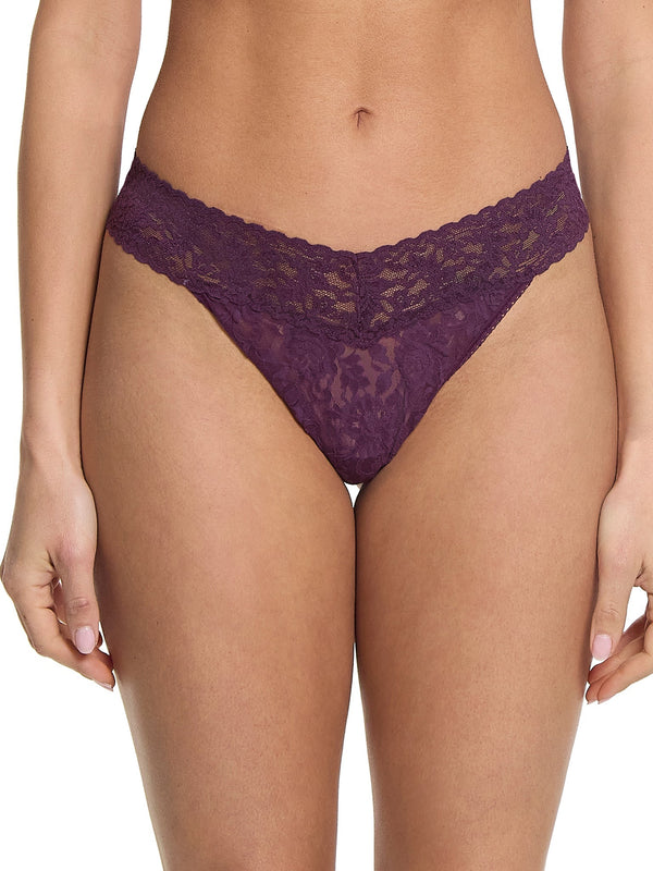 Signature Lace Original Rise Thong Stone Fruit Purple Sale