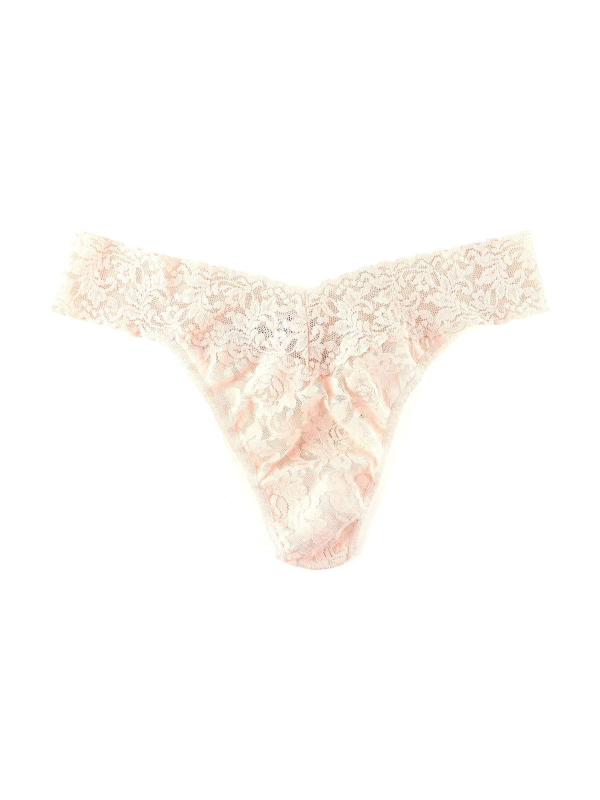 Signature Lace Original Rise Thong Vanilla | Hanky Panky