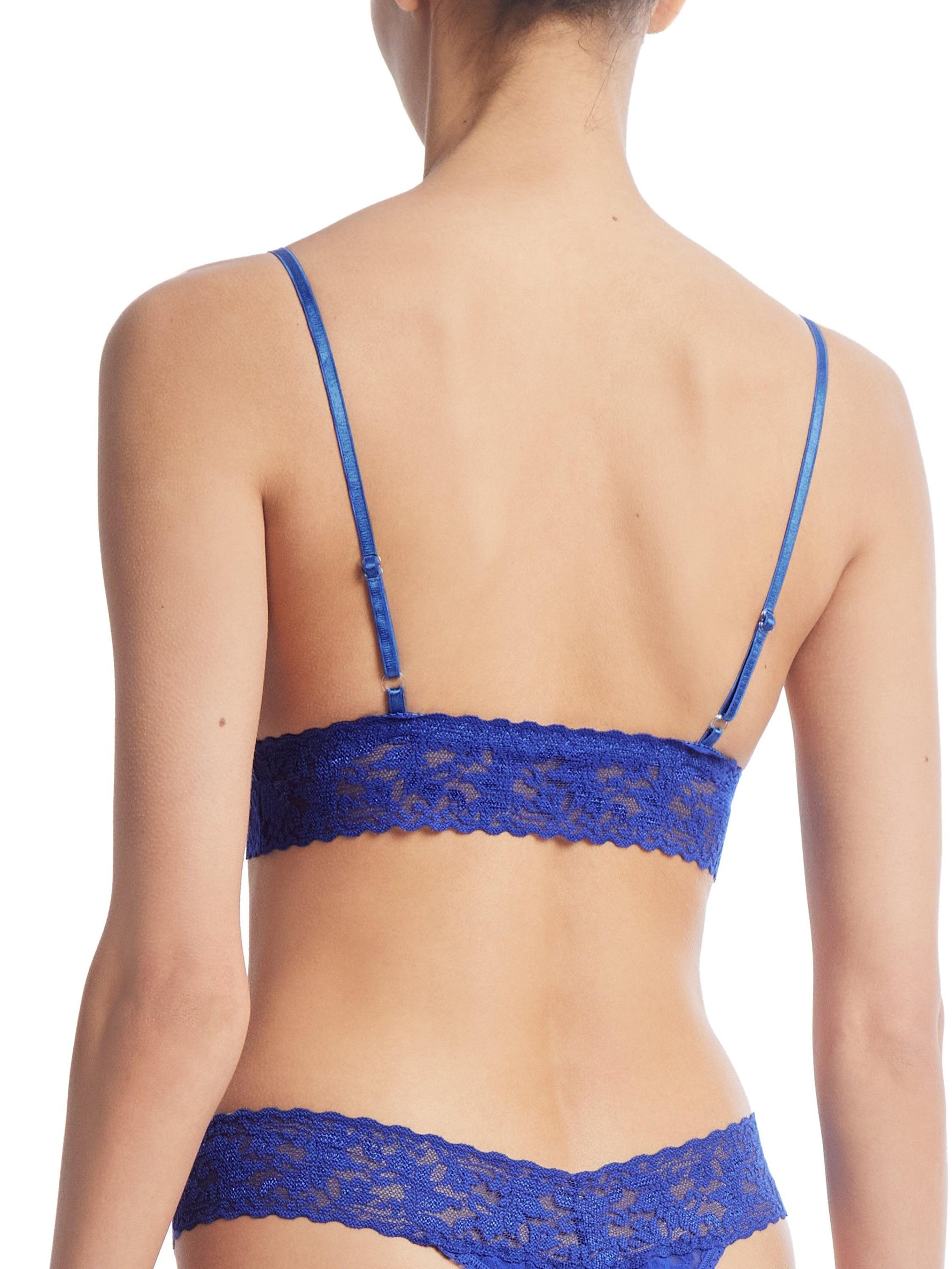 Blue Bralet with Lace Online Shopping