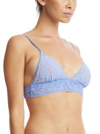 Signature Lace Padded Triangle Bralette Cool Water Blue Sale