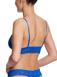 Signature Lace Padded Triangle Bralette Deep Dive Blue Sale