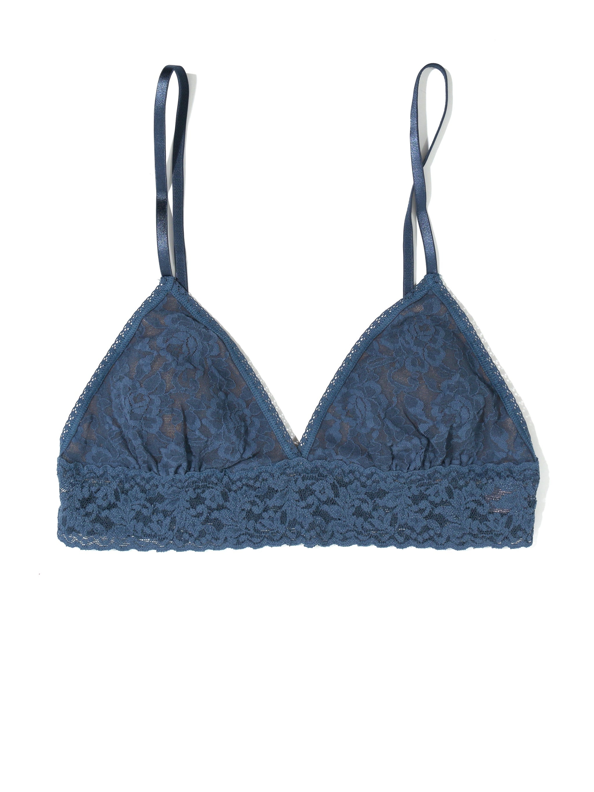Pour Moi India Removable Padded Soft Triangle Bra - Light Blue