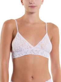 Signature Lace Padded Triangle Bralette Lovely Lilac