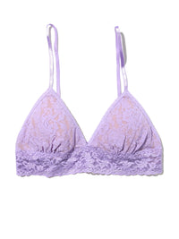 Signature Lace Padded Triangle Bralette Wisteria Purple Sale