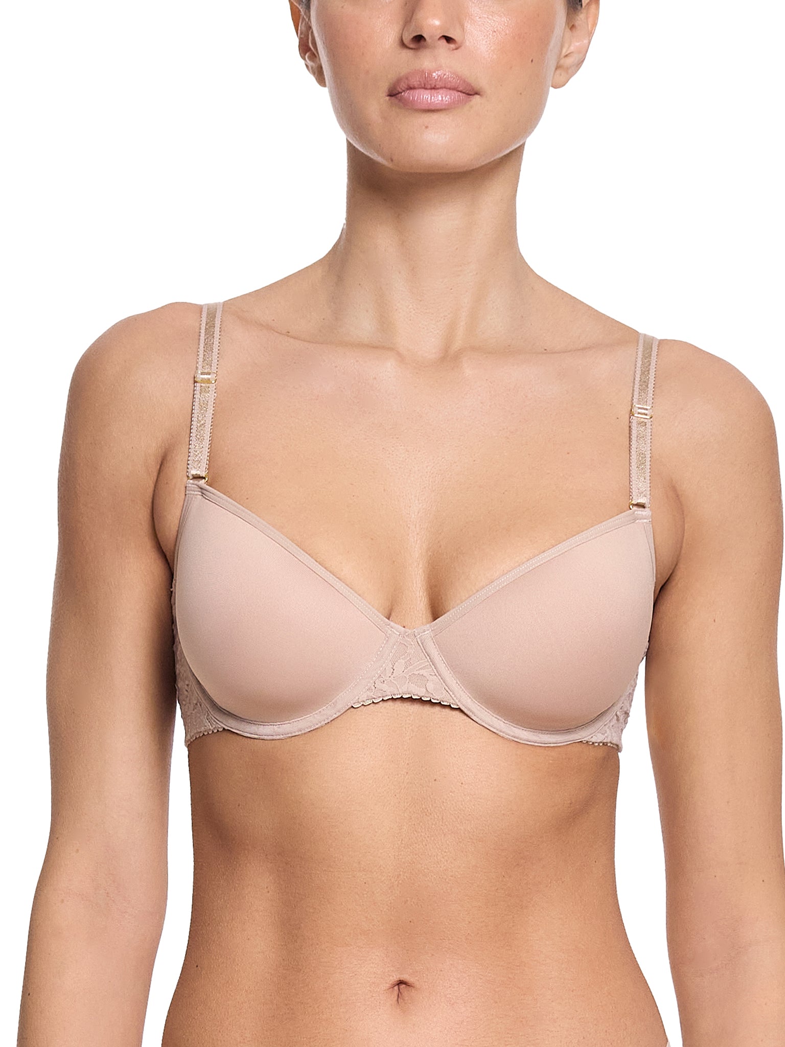 Signature Lace T-Shirt Bra Chai