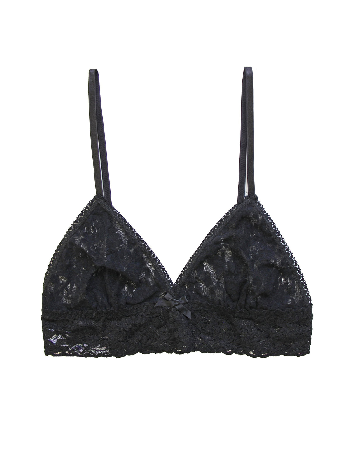 Signature Lace Triangle Bralette Black | Hanky Panky